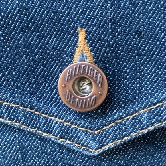 Vintage Tommy Jeans Men’s 90s Y2K Style Classic Trucker Denim Jean Jacket 163579 - Picture 8 of 12